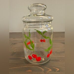 Vintage glass apothecary style jar 🍒